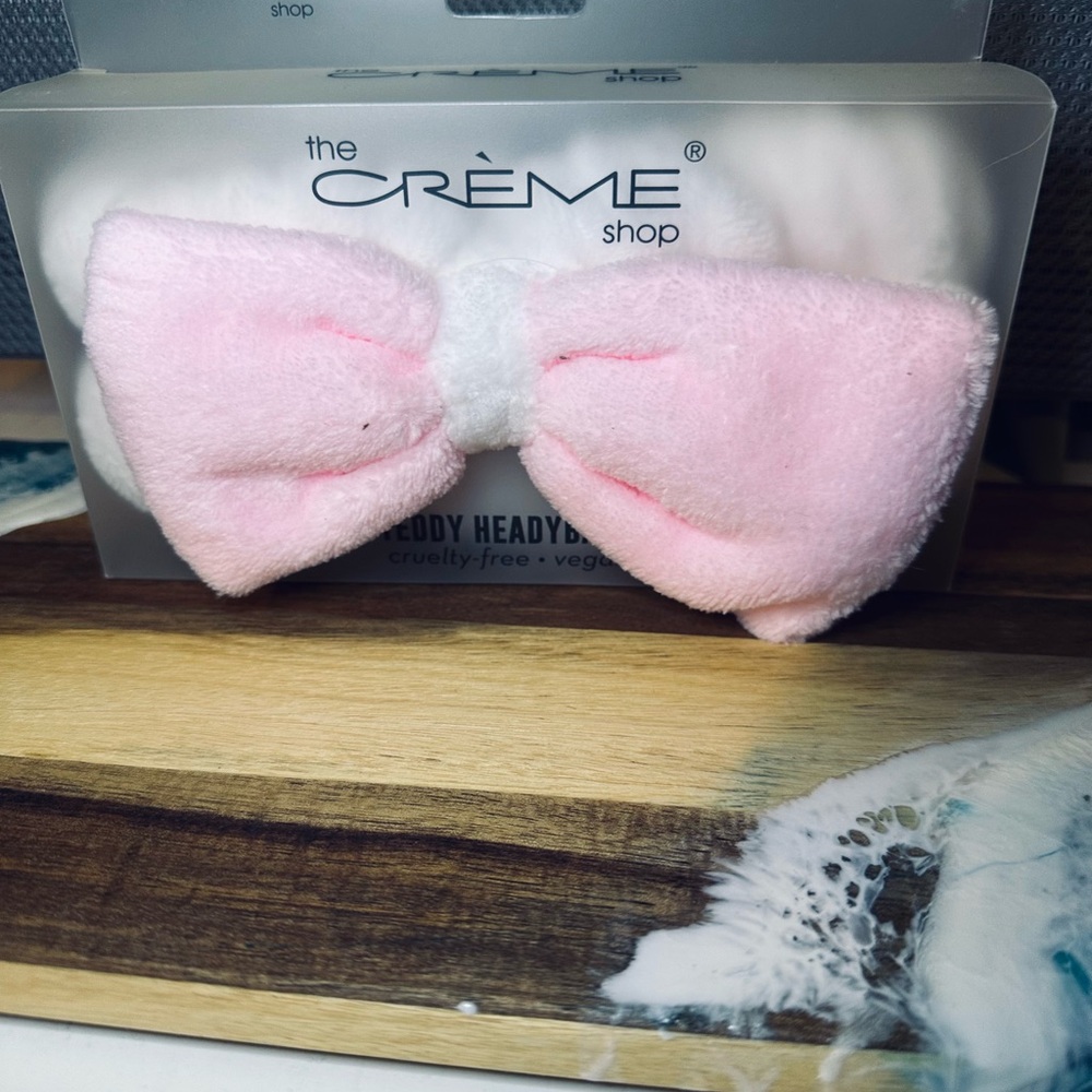 The Crème Shop Pink Teddy Headband